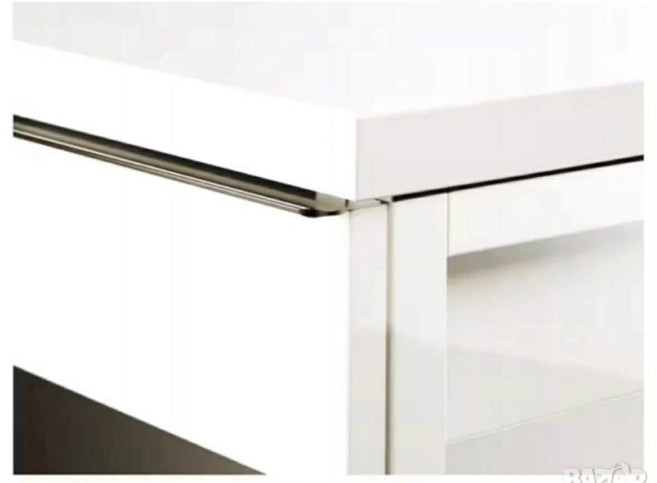 Бюро Ikea Besta Burs , бял гланц