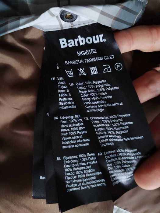 Barbour Mens Farnham Quilted Gilet - страхотен мъжки елек  р-р S