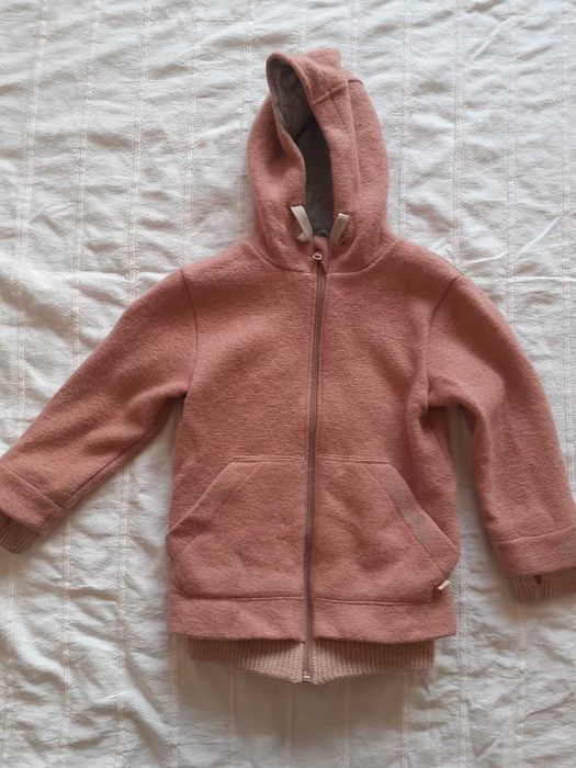 Palton-parka lana DISANA copii, 110-116, impecabila