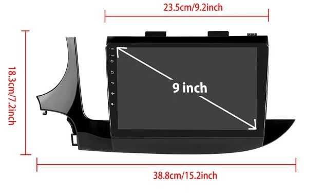 Мултимедия 9" за OPEL MOKKA ANDROID 14 CARPLAY навигация WAZE RDS DSP