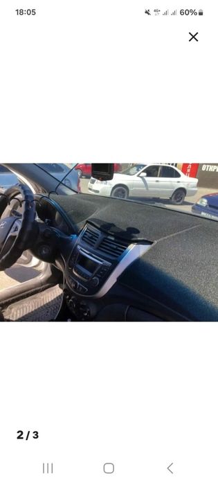 Накидка на панель Хундай акцент (солярис)