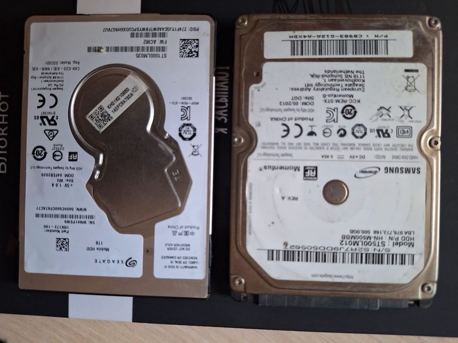 Продам жёсткий диск на ноутбук 1тб и 500гб