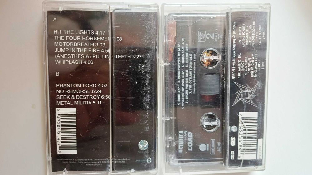Casete audio Metallica, 2 bucati