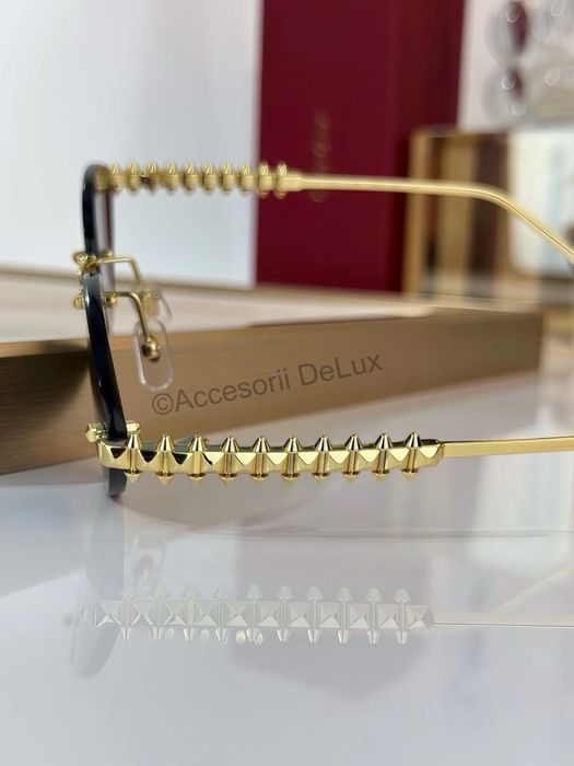 Ochelari de Soare Cartier CT0543S Noi Full Box [Verificare Colet] Gold
