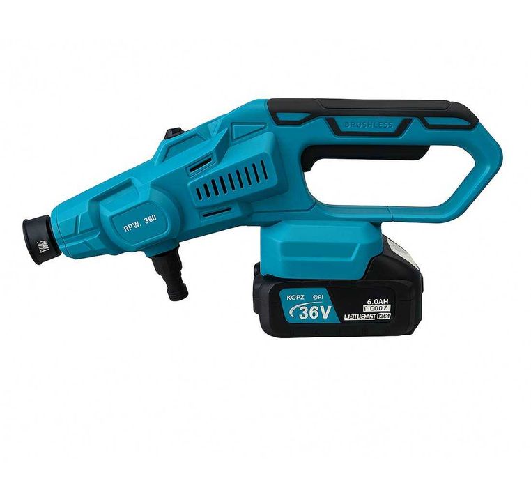 Водоструйка 6в1 Kraft, акумулаторна, 36VDC, 8Ah,15bar,1600W