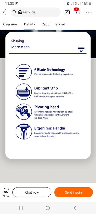 Ustara (бритва) 17 ta nasadka bitta ustara