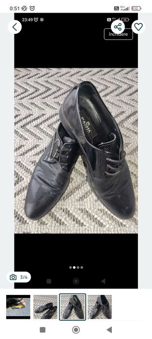 Pantofi Pasha Man piele