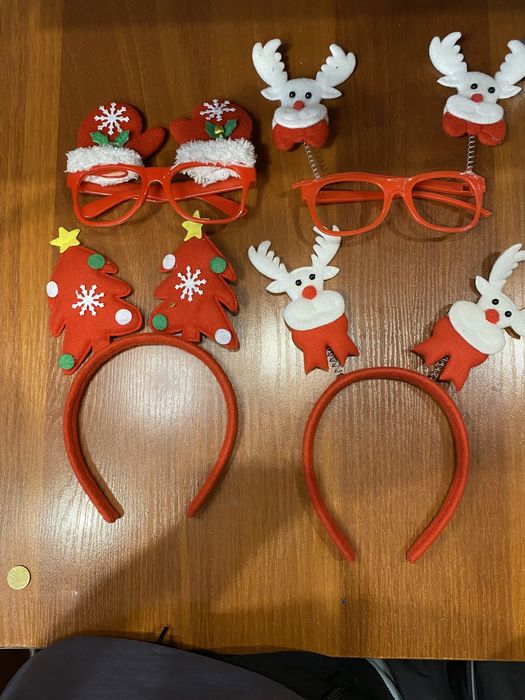 Новогодние очки и ободки