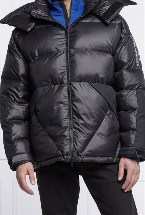 Мъжко яке EMPORIO ARMANI black puffer JACKET  Size L ! ОРИГИНАЛ!