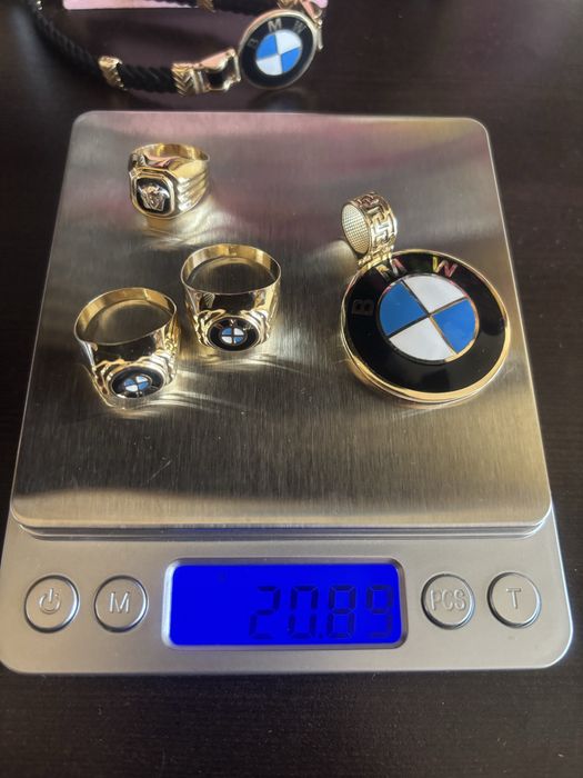 14к 585 гривна БМВ нова 21см гр София