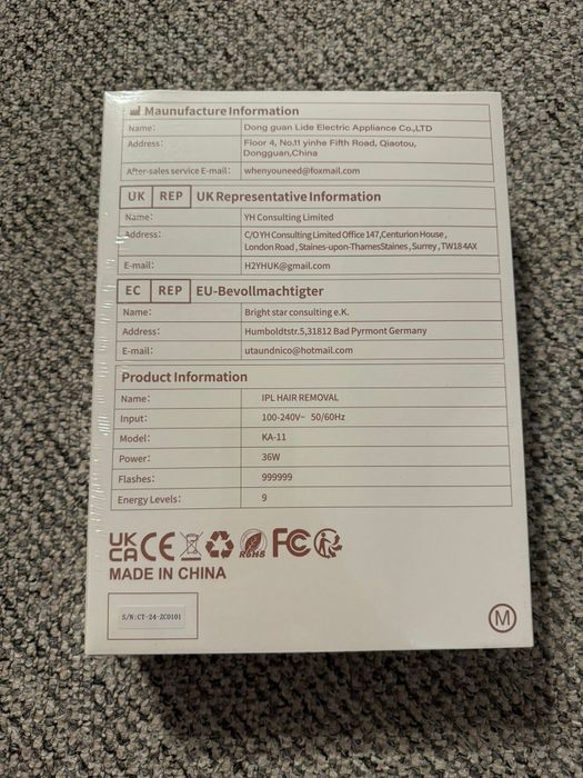 Epilator IPL Ice Cool Ka-11 Sigilat