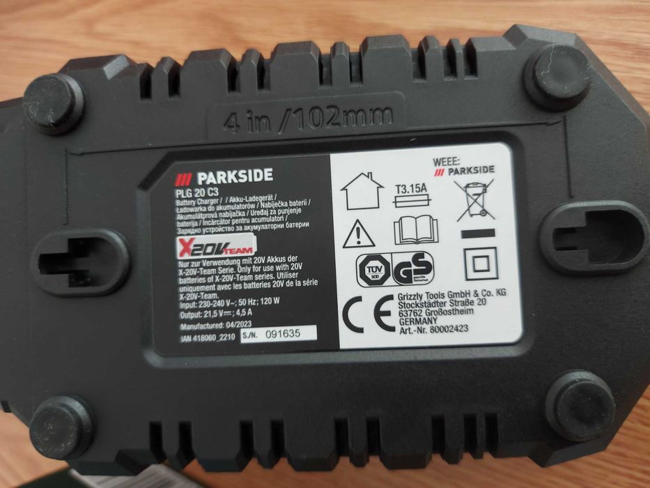 Incărcător acumulatori PARKSIDE 20V,  4,5 A, 120 W