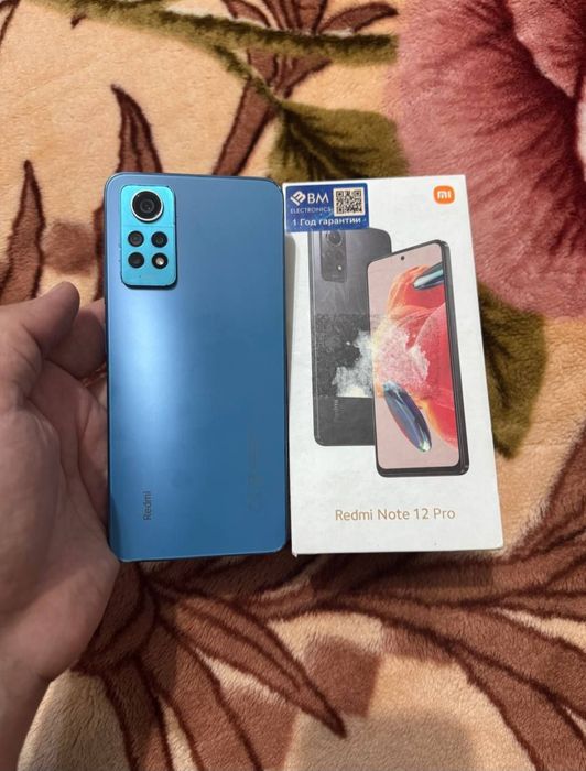 Redmi Note 12 Pro 6+6/128GB Blue Igravoy Karobka 108mp kamera Yaxshi