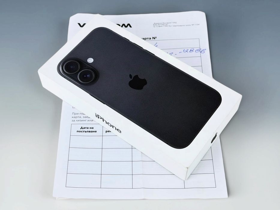НАЛИЧЕН! Apple iPhone 16 128GB Black 2г. Гаранция!