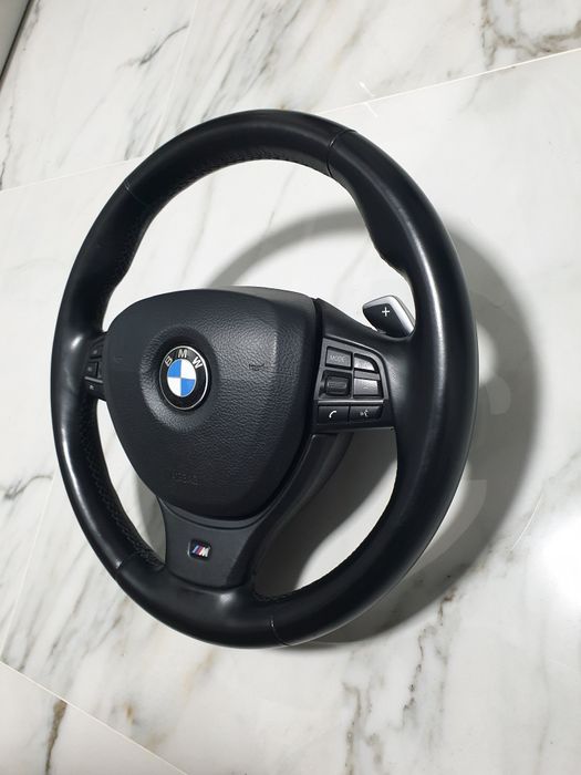 Volan M BMW seria 5 6 7, F10 F06 F12 F13 F01 cu distronic si padele