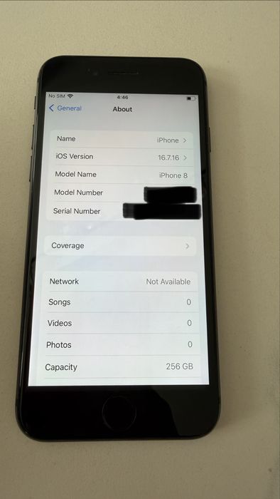 Iphone 8, 256 GB,
