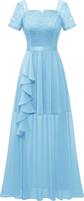 Елегантна дамска рокля Wedtrend, размер S, дълга дантелена рокля