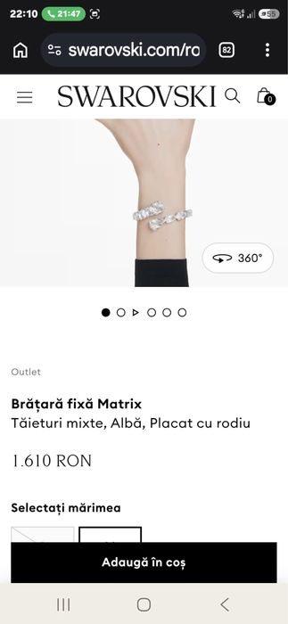 Bratara fixa Matrix Swarovski