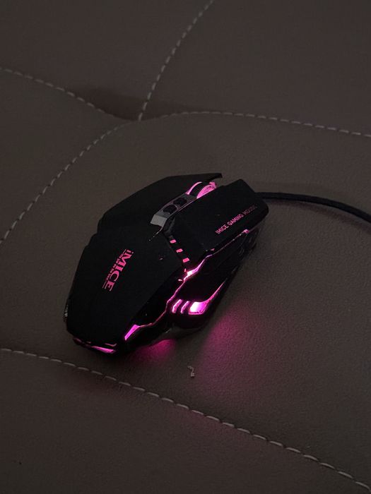 Проводная компьютерная мышь игровая RGB подсветка