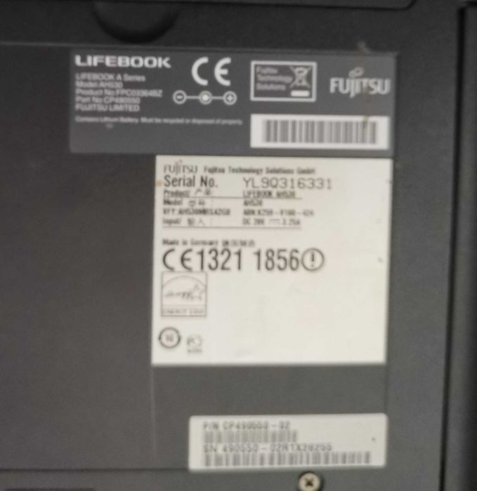 15.6" Лаптоп Fujitsu-Siemens Lifebook AH530 4GB RAM 500GB HDD