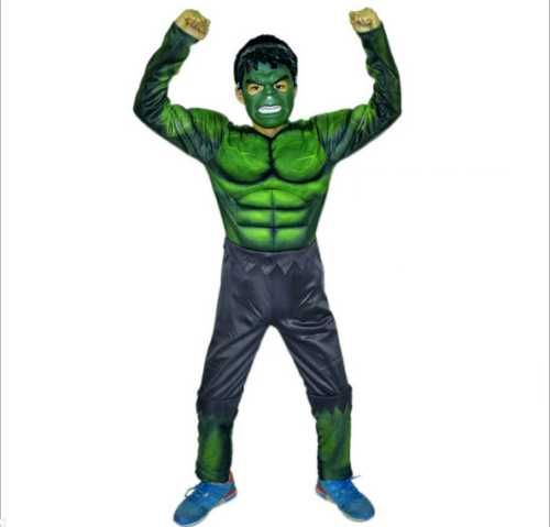 Детски Костюм на Хълк Hulk с мускули и маска + Подарък Светещо йо йо