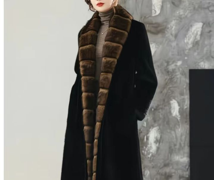 Экошуба с поясом новая