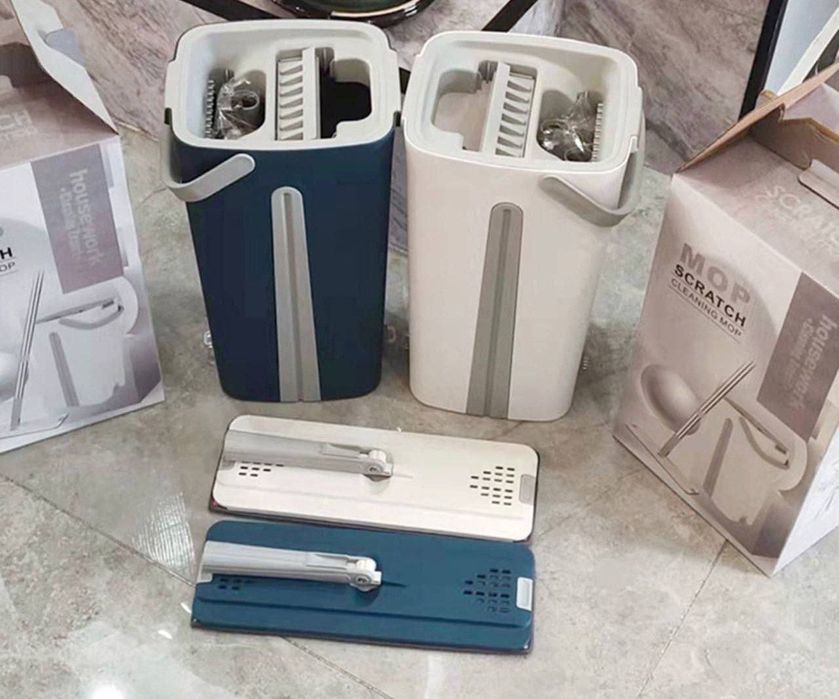 Швабра с ведром и авто-отжимом MOP