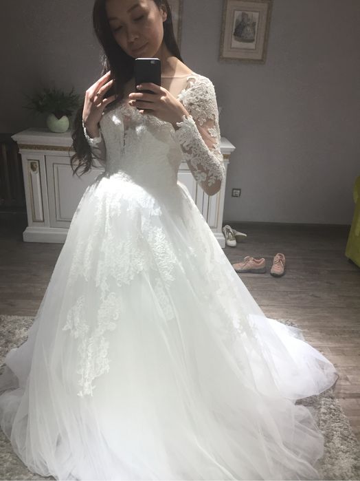 Свадебное платье пышное