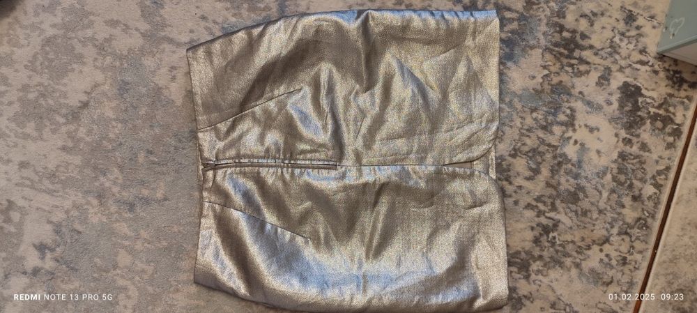 Fusta argintie h&m mărime m