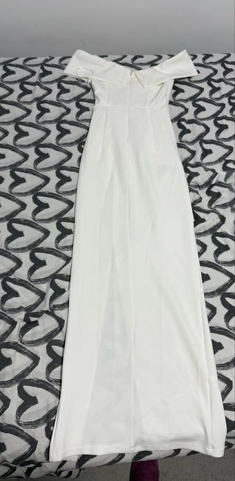 Rochie eleganta ocazie/ cununie,  alba, noua, marime 32/xxs