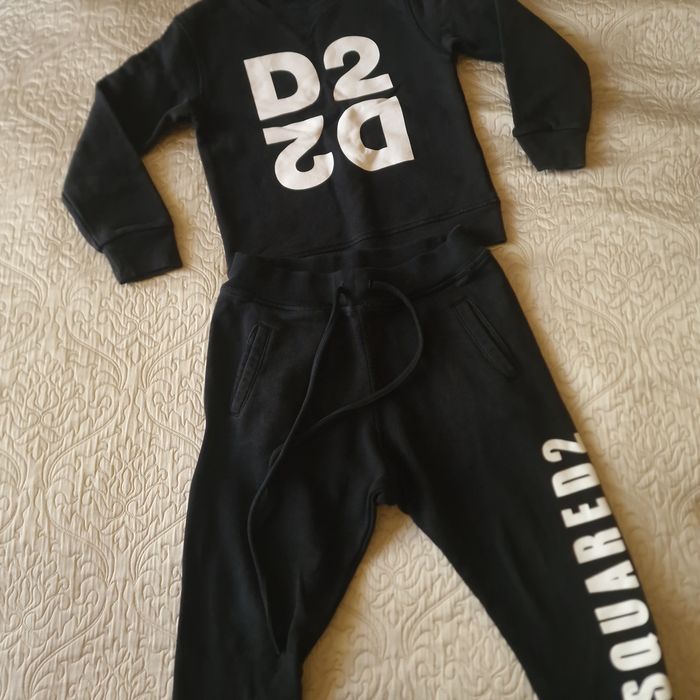 Детски черен екип DSQ2