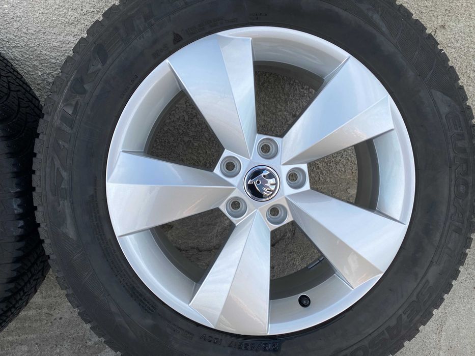 Jante originale Skoda 17 cu anvelope de iarna