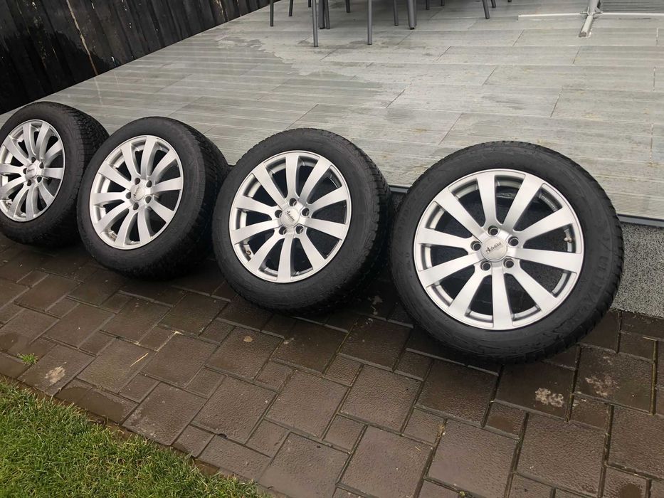 Jante pe 17"  5X112   + Anvelope Iarna  225/55/R17 Goodyear