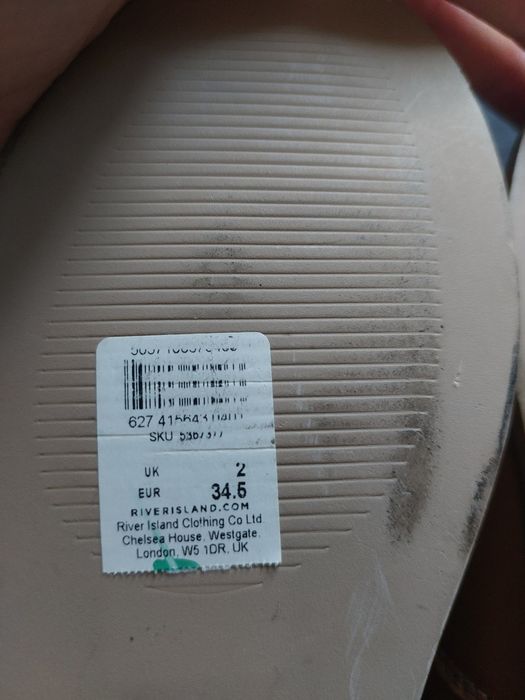 Mocasini din piele pentru băieți River Island - noi u etichetă