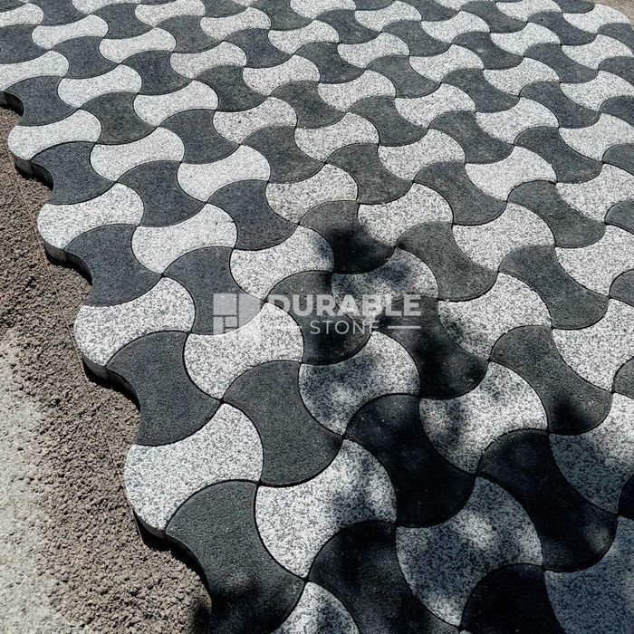 Брусчатка разных цветов и размеров. Тротуарная плитка. Пресс Брусчатка