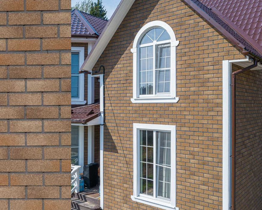 Фасадная плитка Хауберк. Сайдинг, черепица, утеплитель