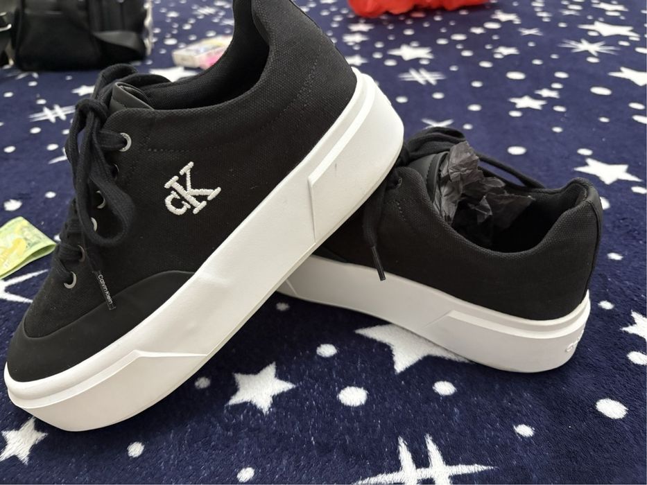 Calvin klein Pantofi Sport negru cu talpa înalta