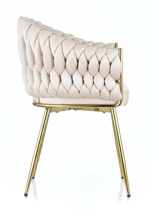 Scaun Chairo - Auriu / Crem