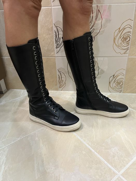 Дамски ботуши от естествена кожа