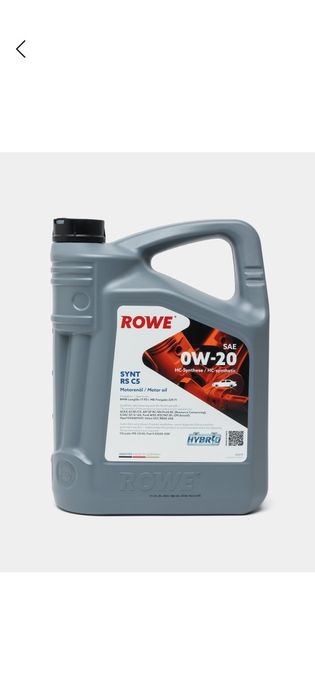 ROWE 0W20  gibrit mator uchun