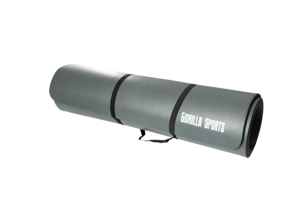 Saltea Yoga 190cm x 100cm x 15mm grosime, gri