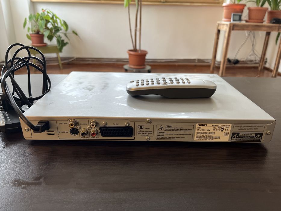 DVD Player Philips DVP520/02 – Complet, cu telecomandă originală și cablu SCART