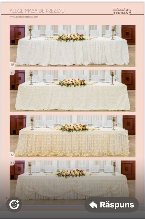 Huse scaune, fete de masa