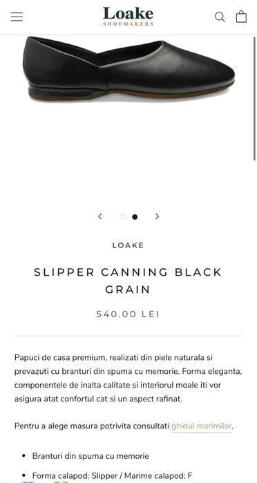 Pantofi slipper Loake