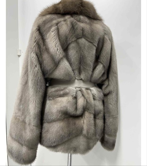 Шуба воротник соболь