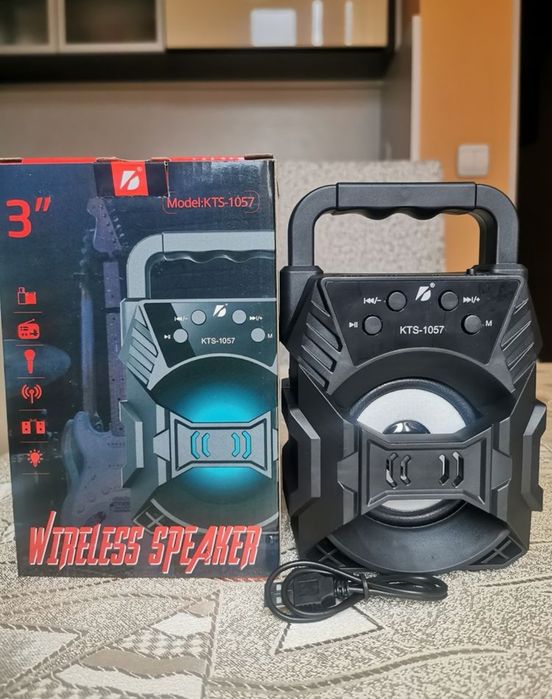 Безжична блутут колонка. Преносим супбуфер (bluetooth)