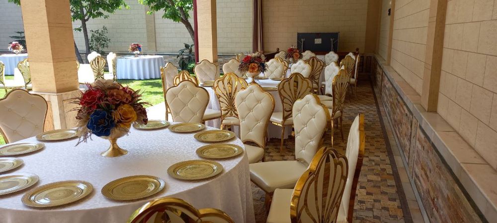 Прокат стол-стул , посуда , навес , самовар и др. У нас низкий цены.