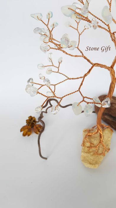 Дръвче Лунен Камък Едър, Подарък Юбилей, Идея Подарък, Семейство