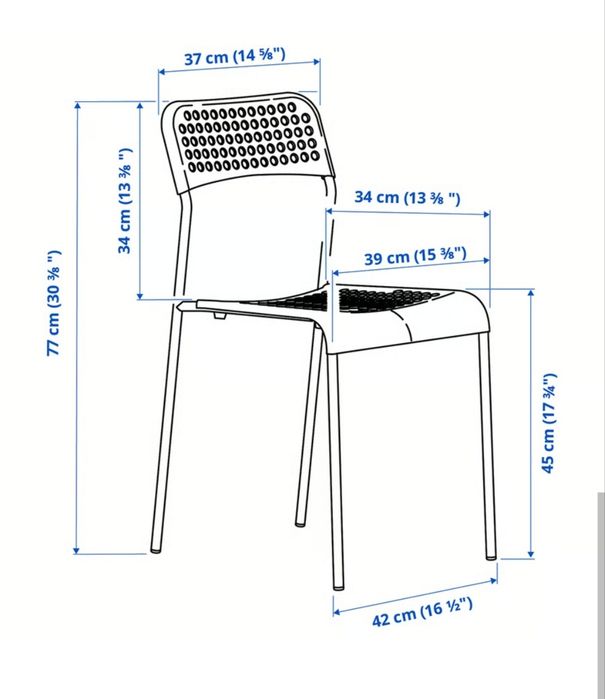 6 scaune de la Ikea de bucatarie