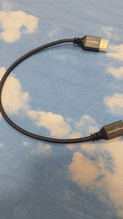 Cablu HDMI 4K Twozoh, 30 cm, de mare viteză, 60Hz, 18Gbps, cablu